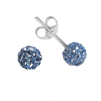 Clous d'oreilles Bonnie argent 925 saphir clair