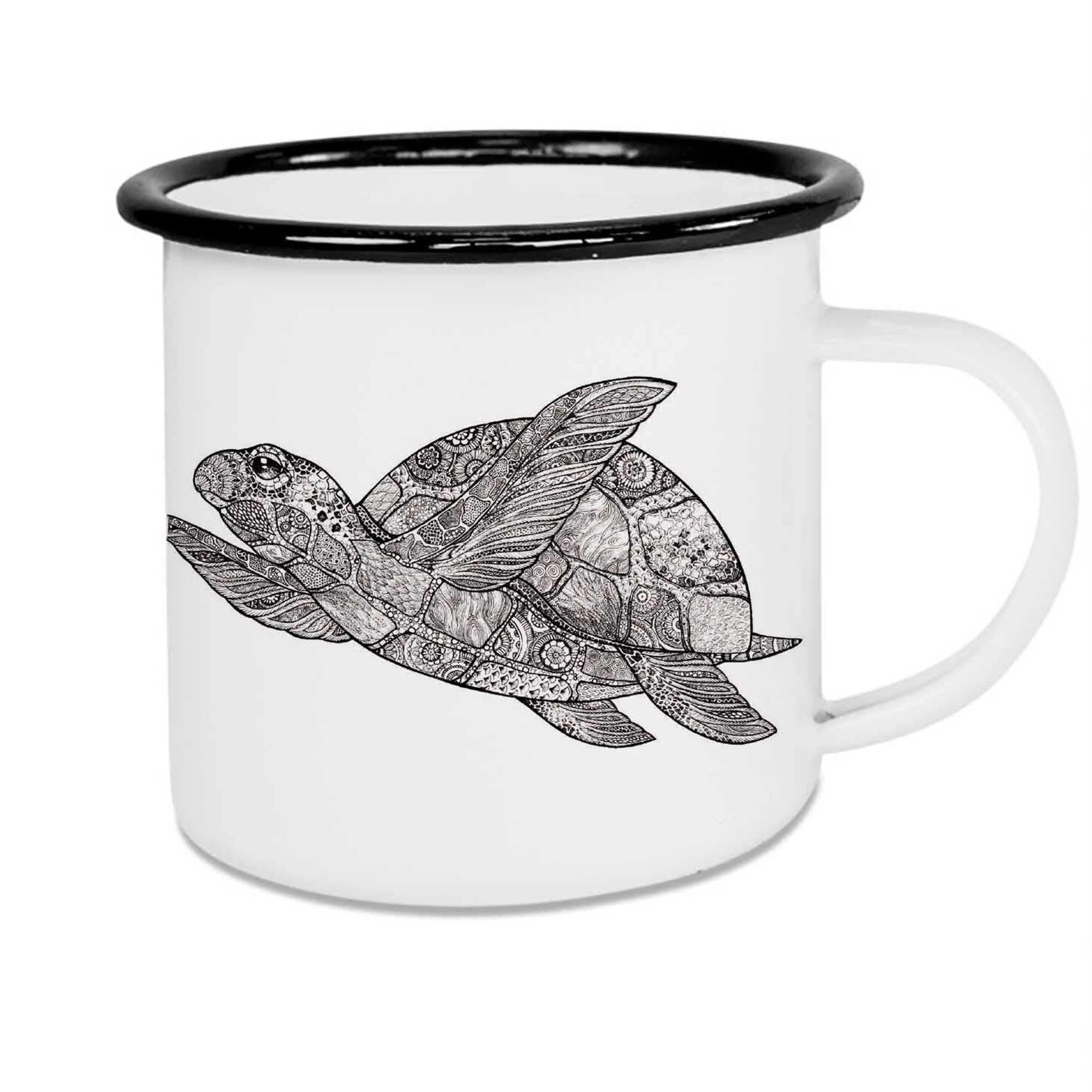 Buy wholesale Enamel mug - turtle - 500ml