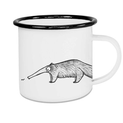 Enamel cup - Schleckbert (Anteater) - 300ml