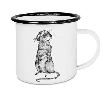 Taza esmaltada - Cuchillo Toni (Suricata) - 500ml