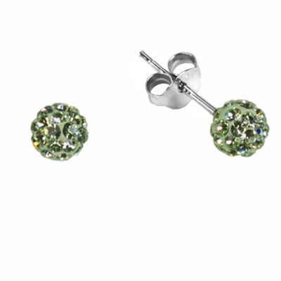 Studs Bonnie 925 silver chrysolite