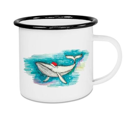 Enamel cup - Walnachten - 300ml