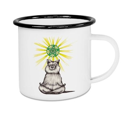 Emailletasse - Yogibär (Quokka) - 300ml