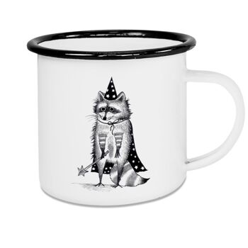 Mug émaillé - ours magique (raton laveur) - 300ml 5