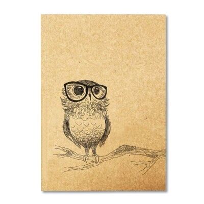 Notebook [recycled paper] - spectacled owl - DIN A5