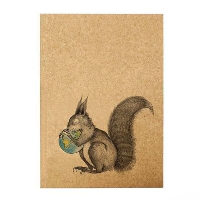 Libreta [papel reciclado] - Squirrel World - DIN A5