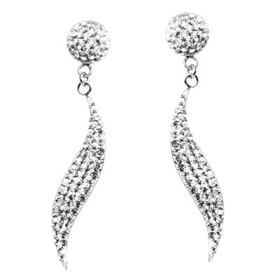 Boucles d'oreilles Verme argent 925 cristal