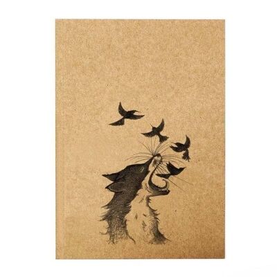 Notebook [recycled paper] - Fox & Birds - DIN A5