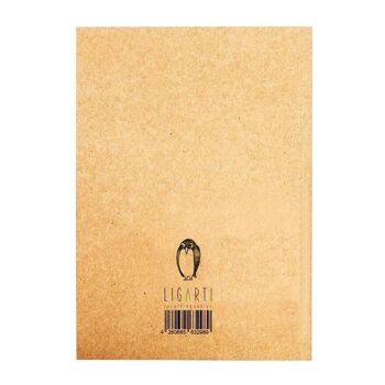 Carnet [papier recyclé] - Penguin Lovestory - DIN A5 6