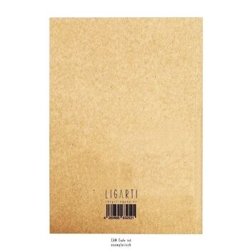 Carnet [papier recyclé] - Wollfried (mouton) - DIN A6 2