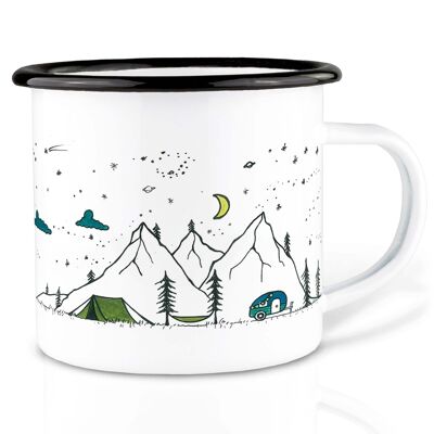 Enamel mug - Camping Life - 300ml