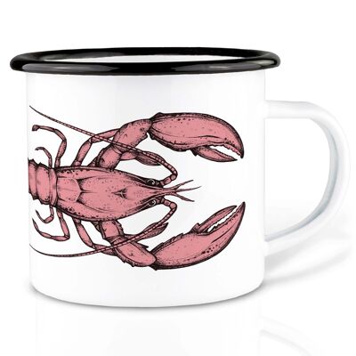 Mug émaillé - homard - 500ml