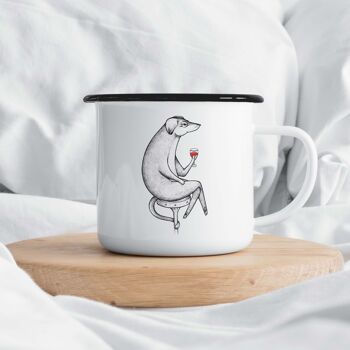 Mug émaillé - Jacques (Chien) - 300ml 6