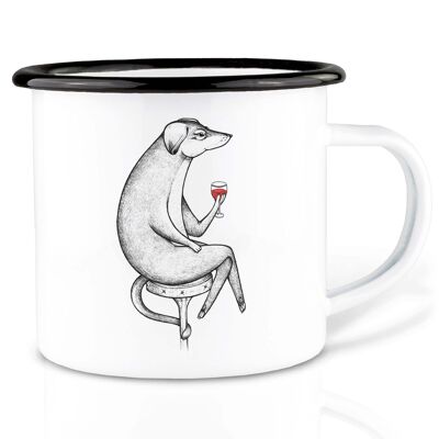 Enamel mug - Jacques (Dog) - 300ml