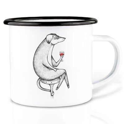 Taza esmaltada - Jacques (Perro) - 500ml