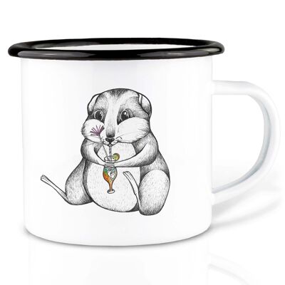 Enamel mug - Korni (hamster) - 300ml