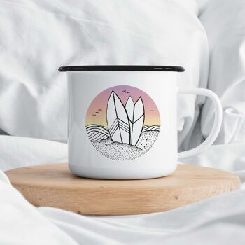 Mug émaillé - Surf Jour et Nuit - 500ml 6