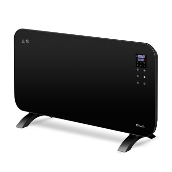 TCP Smart WiFi Panneau Chauffant Fixe ou Portable en Verre Noir 1500W 6
