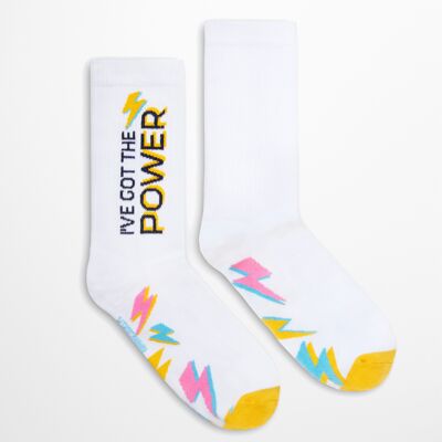 I've Got the Power socks | Rock Socks | Retro Socks | Sport Socks | Power vibe Socks |