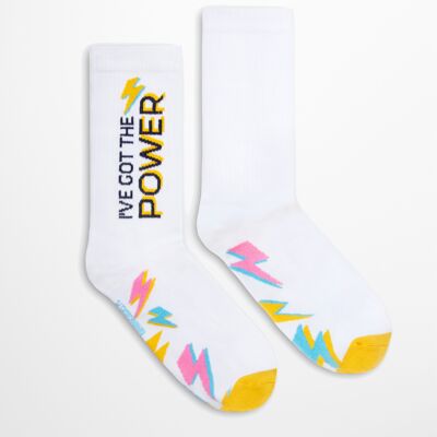 I've Got the Power socks | Rock Socks | Retro Socks | Sport Socks | Power vibe Socks |