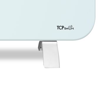 TCP Smart WiFi Panneau Chauffant Fixe ou Portable en Verre Blanc 1500W 10