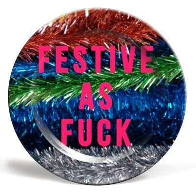 Plates 'Festive As Fuck'