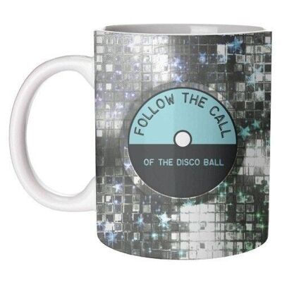 Mugs 'Dites-le avec Vinyl Disco - Argent'