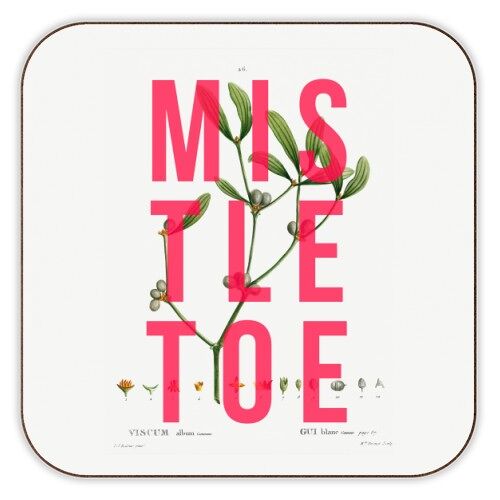 Coasters 'Mistletoe' by The 13 Prints