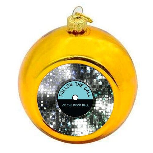 Christmas Baubles 'Say it with Vinyl Dis