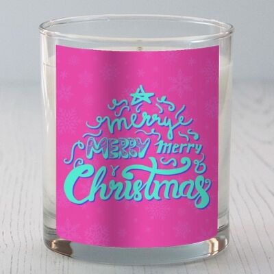 Scented Candles 'Merry Christmas Hand Le
