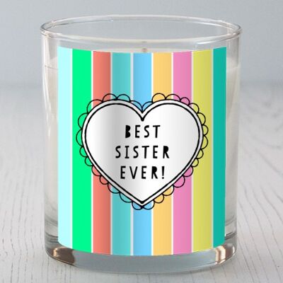 Scented Candles 'Best Sister Ever Heart