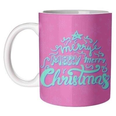 Mugs 'Merry Christmas Hand Lettering'