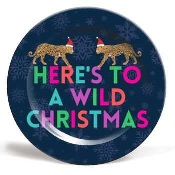 Assiettes 'Here's to a Wild Christmas'