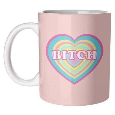 Mugs 'Pastel Heart Bitch'