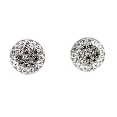 Studs Natalie 925 silver crystal-black diamond