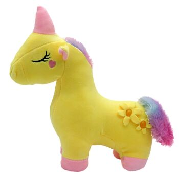 T017-002 Licorne en peluche - Couleurs mélangées - 25cm - 1pc 3