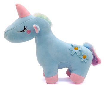 T017-002 Licorne en peluche - Couleurs mélangées - 25cm - 1pc 4