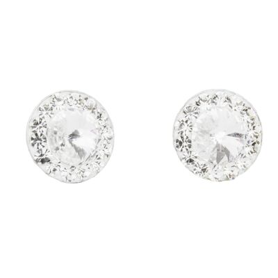 Boucles d'oreilles Letizia argent 925 cristal