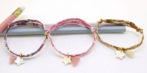 Assortiment de 20 bracelets Liberty nacre