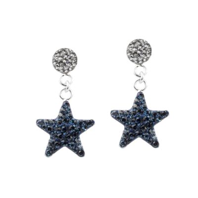 Earrings Stars 925 silver montana
