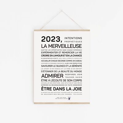 Affiche 2023, la merveilleuse - A3