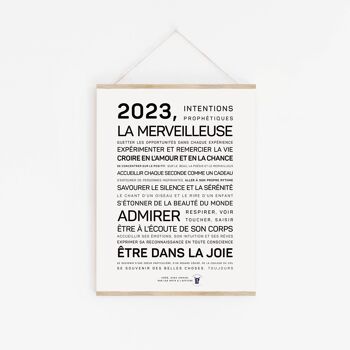 Affiche 2023, la merveilleuse - A3