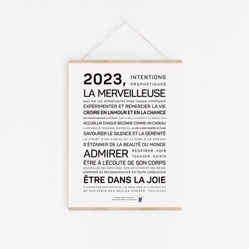 Affiche 2023, la merveilleuse - A2