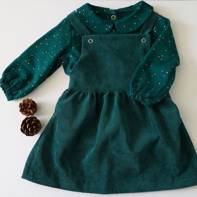 EMERALD VELVET DRESS