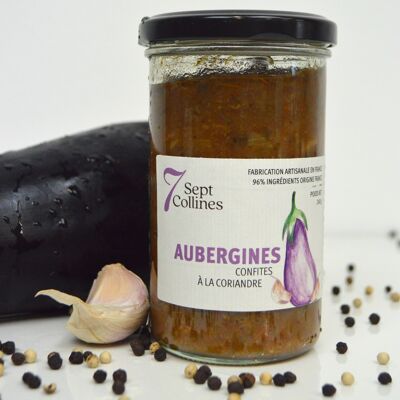 Kandierte Auberginen mit Koriander - 240 g (Sauce) - Bio