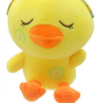 T015-012 Pluche Duckling - Mixed Fruits - 1pc - 23cm