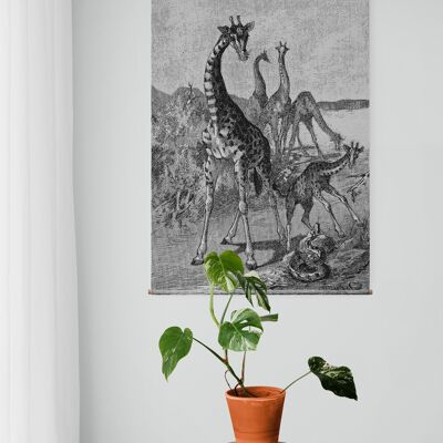 Les Giraffes Jungle Textilwandbehang