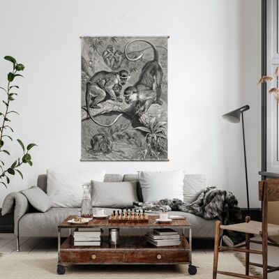 Langur Monkeys Jungle wall hanging