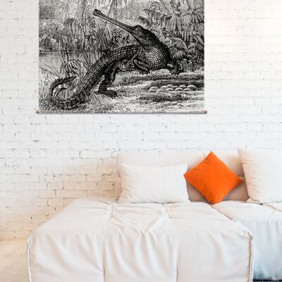 Les Crocodiles Vintage Wandbehang