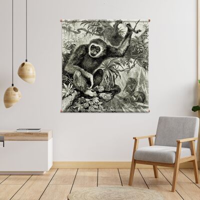 Gibbon Dschungel Wandbehang
